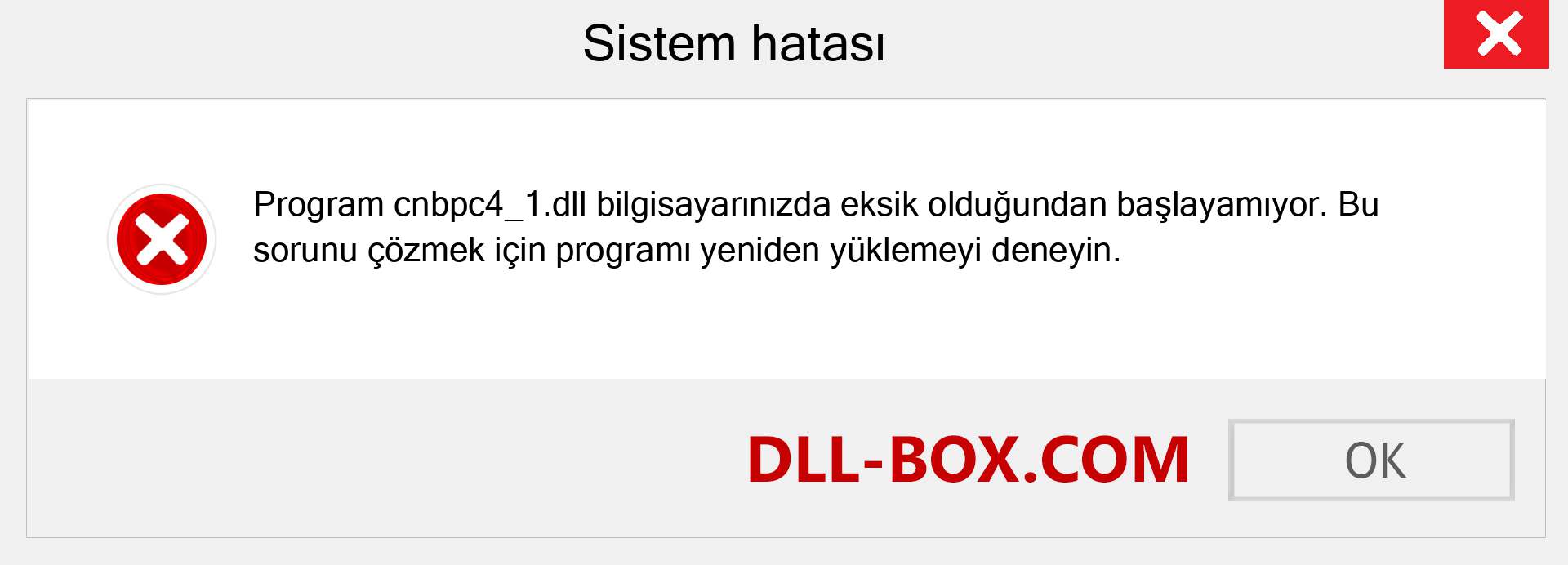 cnbpc4_1.dll dosyası eksik mi? Windows 7, 8, 10 için İndirin - Windows'ta cnbpc4_1 dll Eksik Hatasını Düzeltin, fotoğraflar, resimler